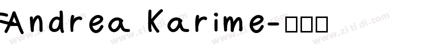 Andrea Karime字体转换